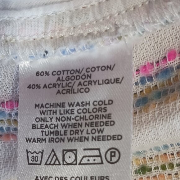 Lou & Grey, Rainbow Stripe Shorts & Top, Selling As a Set, Summer, Med., Beachy - Picture 7 of 16